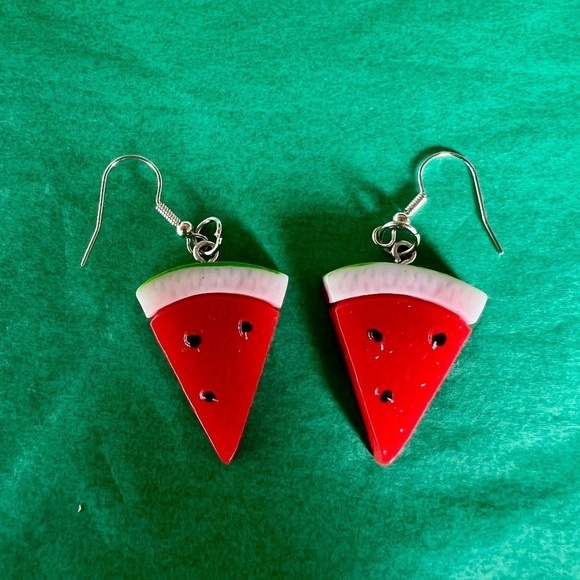 NWOT 🥀 Kids Watermelon Dangle Earring Accessory Set - Picture 7 of 9